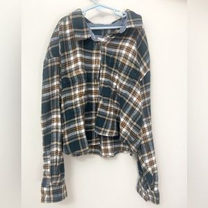Plaid Cropped Flannel